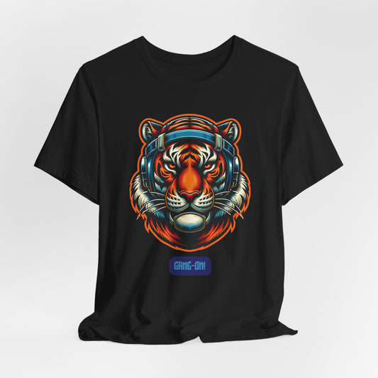Focused Tiger – Motivational Gamer Graphic Tee (Unisex, S–5XL)