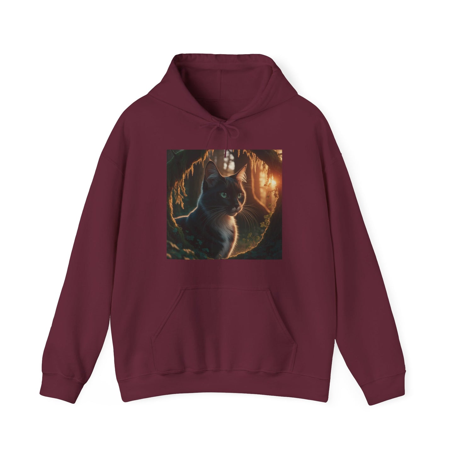 Whimsical Cat Graphic Hoodie – Cozy Feline Fun (Unisex S-5XL)