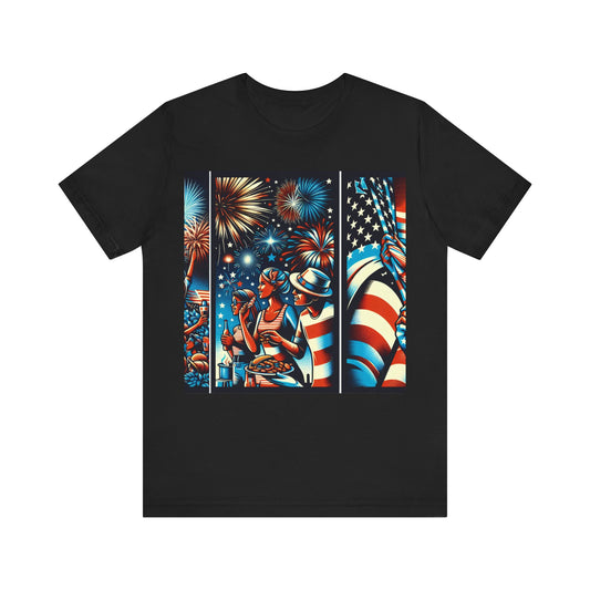 Patriotic Fireworks Tee