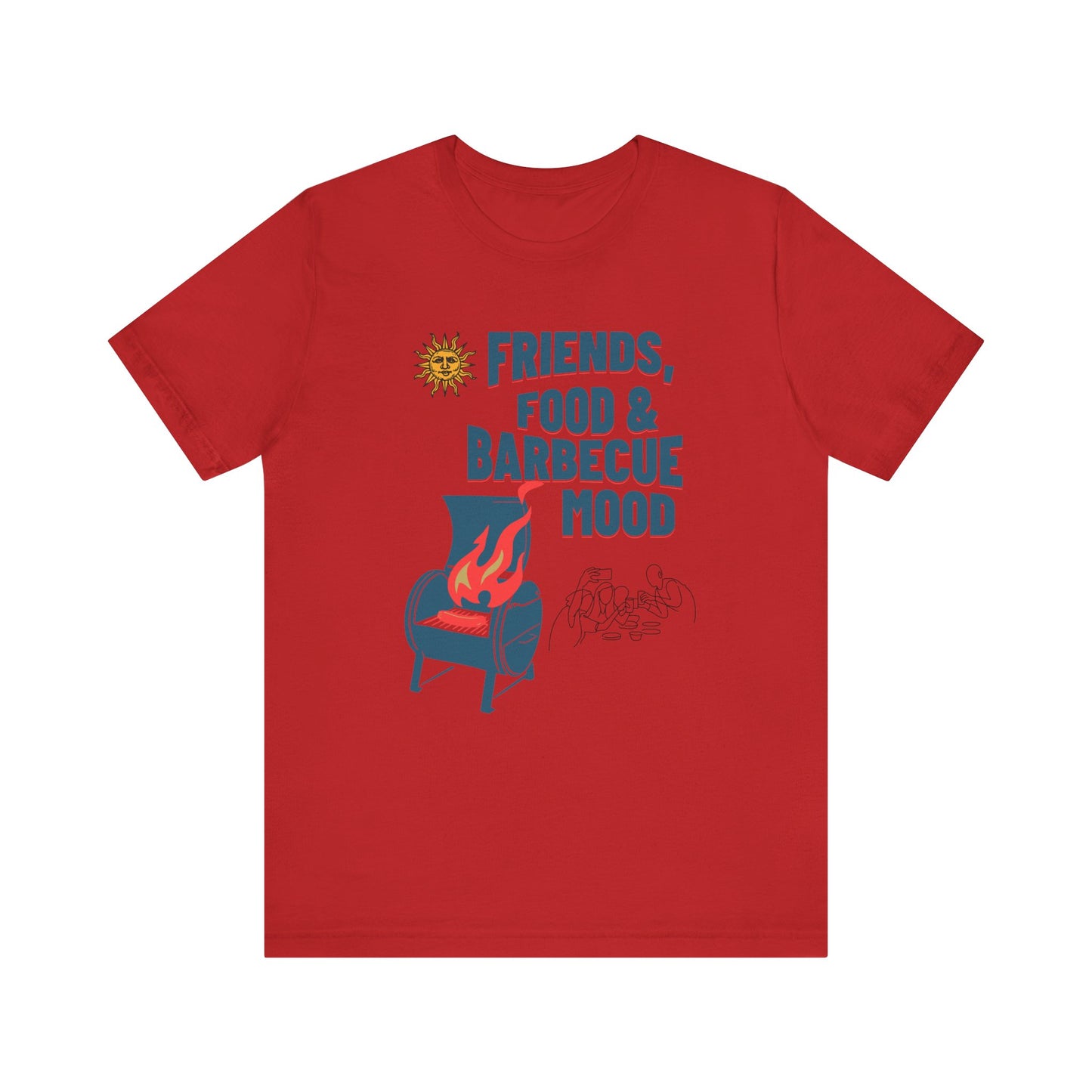 Friends, Food & Barbecue Mood Tee