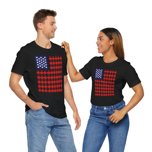 Patriotic Coffee Cups Independence Tee
